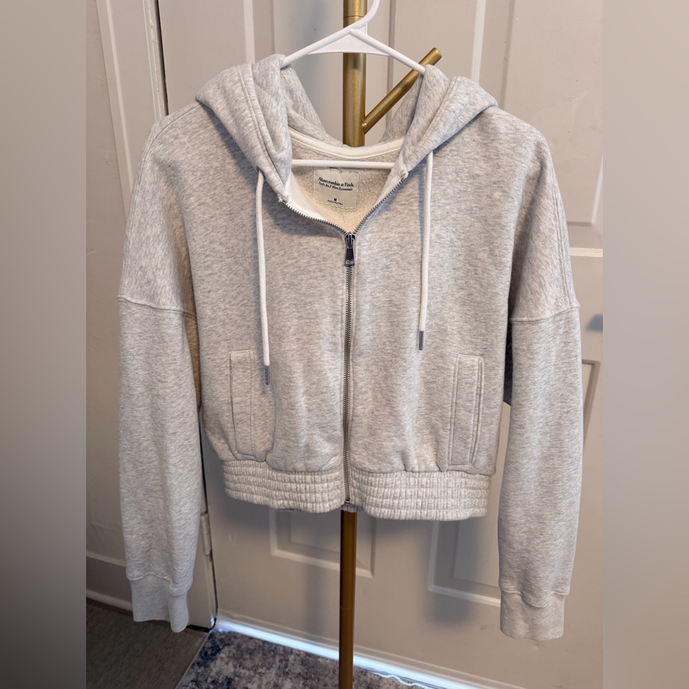 Abercrombie & Fitch Heather Gray  Zip-Up Jacket